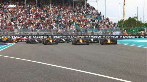 Start balapan F1 GP Miami 2025 (Foto: X/@F1)